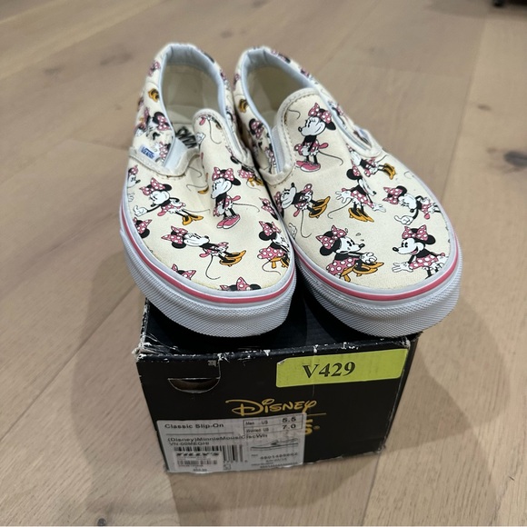 Vans Women's Sneakers - Cream with Cartoon Print - Picture 6 of 7